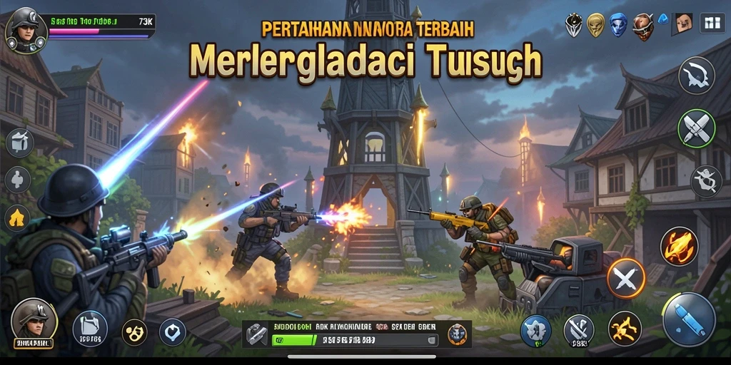 Tangkapan layar gameplay 73K yang seru dan menantang.