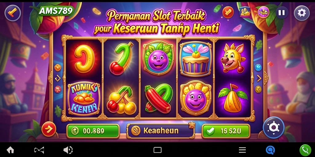 Tampilan gameplay slot yang menarik dan seru di AMS789.