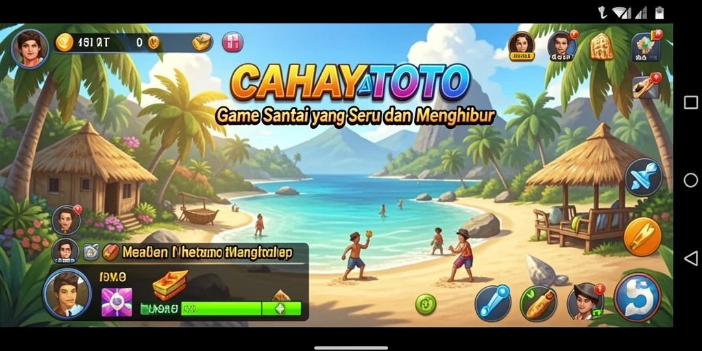 Screenshot utama CAHAYATOTO menunjukkan momen seru dalam gameplay.