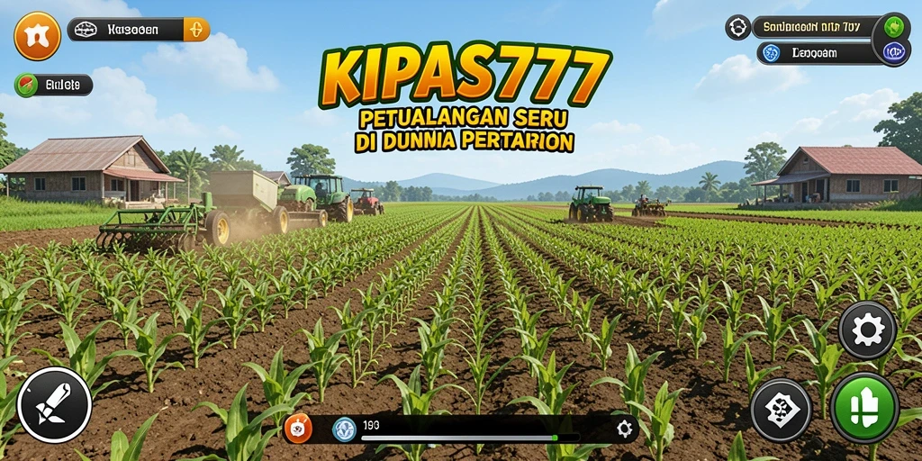 Gameplay KIPAS777: Menanam dan merawat ladang pertanian.