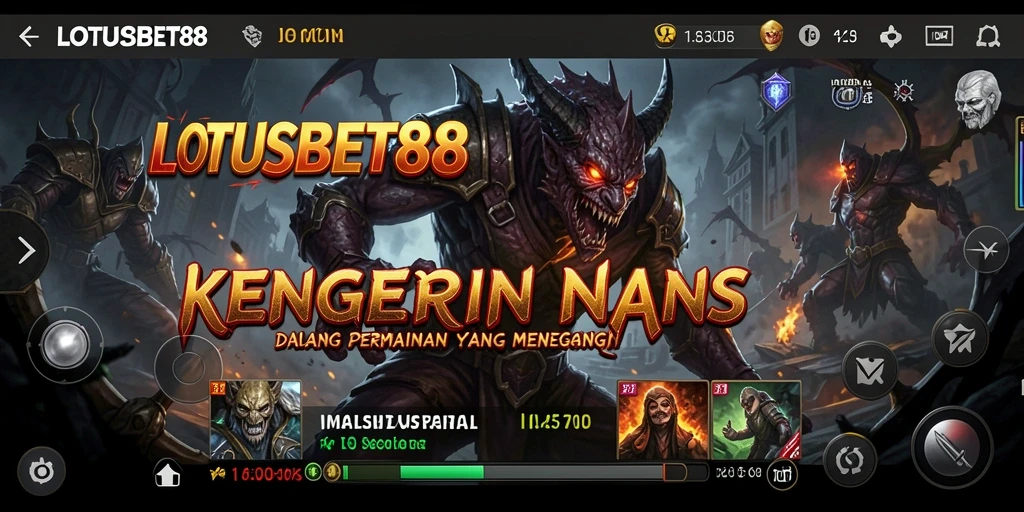 Screenshot LOTUSBET88 menampilkan suasana mencekam dan gameplay yang menegangkan.