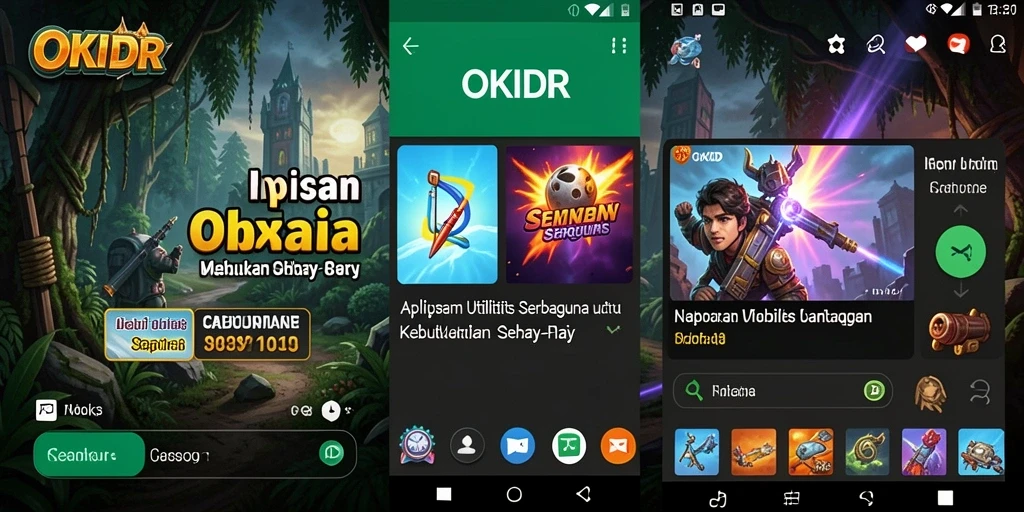 Screenshot utama menunjukkan antarmuka pengguna OKIDR yang intuitif dan mudah digunakan.