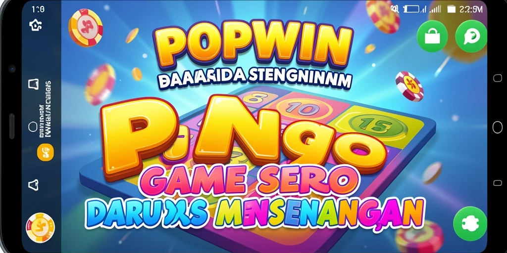 Tampilan screenshot utama menampilkan gameplay seru Bingo di POPWIN.