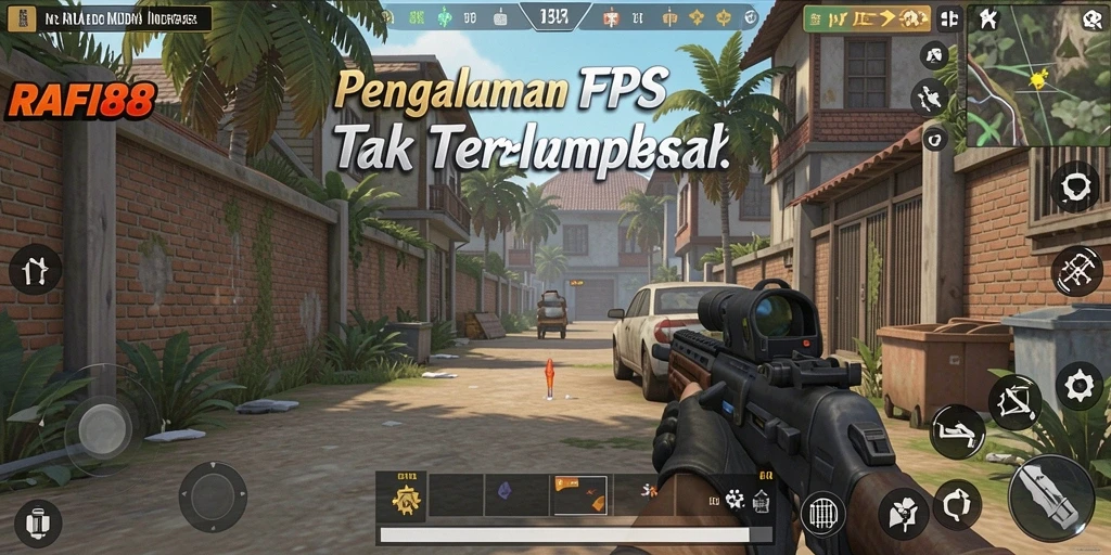 Screenshot gameplay RAFI88 menampilkan aksi pertempuran menegangkan.