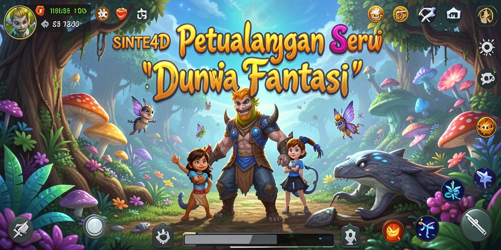 Tampilan gameplay RPG yang menarik dan mendalam di SINTE4D.