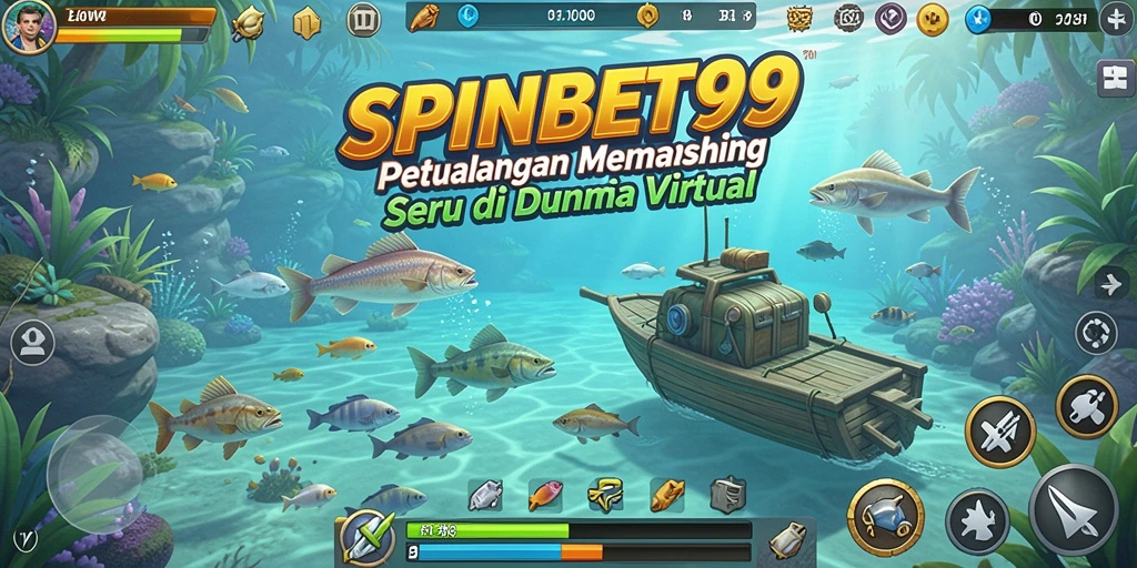 Gameplay SPINBET99 yang menampilkan aksi memancing seru.