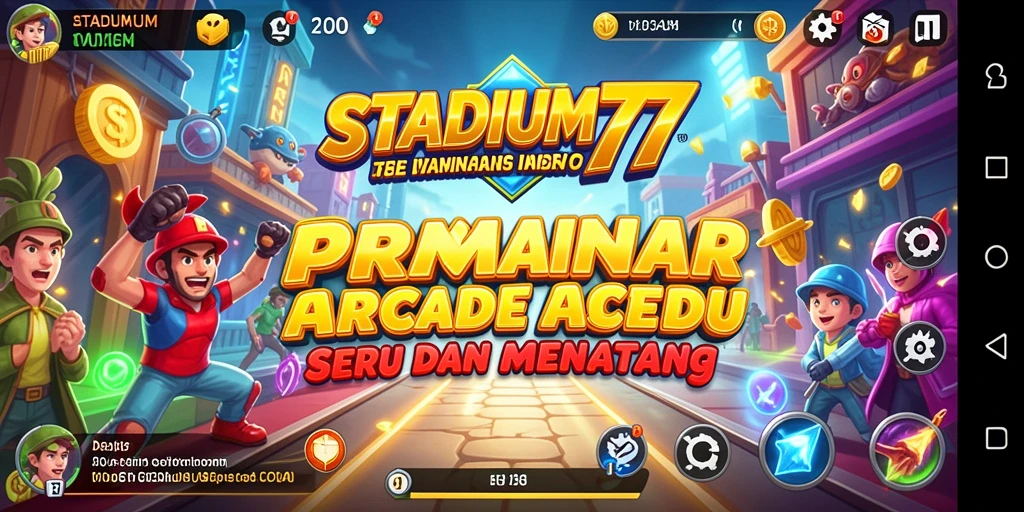 Tampilan gameplay menarik STADIUM77 dalam mode Arcade.