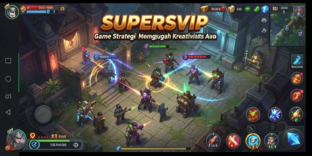 Tampilan menakjubkan dari gameplay strategis SUPERSVIP.