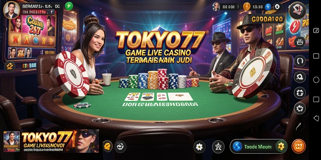 Screenshot gameplay Tokyo77 Live Casino yang seru dan mengasyikkan.