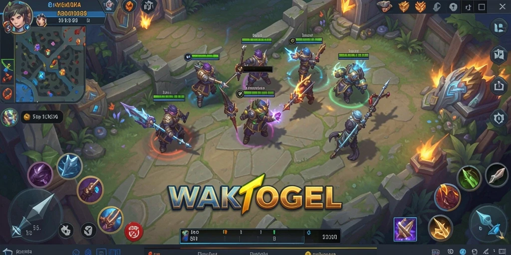 Tampilan gameplay yang mendebarkan dalam WAKTOGEL.