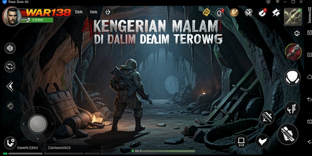 Screenshot gameplay yang menampilkan suasana horor menegangkan.