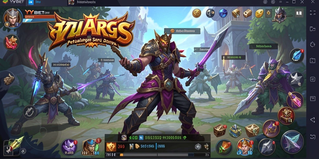 Tampilan gameplay dinamis dalam dunia ARPG yang menegangkan.