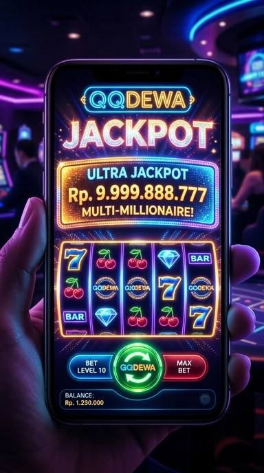Tampilan utama aplikasi qqdewa yang menarik.